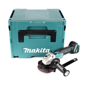 Makita DGA 504 ZJ 18 V Meuleuse sans fil Ø 125 mm brushless avec Boîtier de transport MAKPAC - sans Batterie ni Chargeur