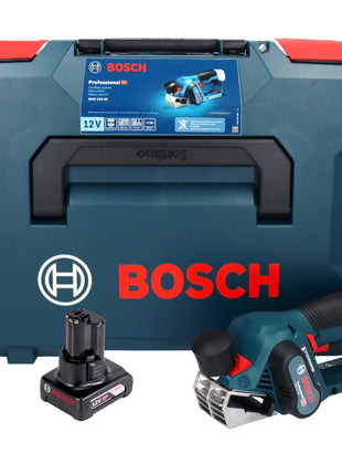 Bosch GHO 12V-20 Professional Akku Hobel 12 V Brushless + 1x Akku 6,0 Ah + L-Boxx - ohne Ladegerät - Toolbrothers