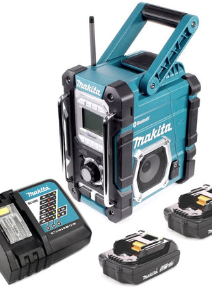 Makita Radio DMR 106 RA Akku Baustellen Radio 7,2 - 18 V + 2x Akku 2,0 Ah + Ladegerät - Toolbrothers