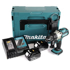 Makita DHP 451 RTJ 18 V 3. Gang Li-Ion Akku Schlagbohrschrauber im Makpac + 2x 5,0 Ah Akku + Schnellladegerät - Toolbrothers