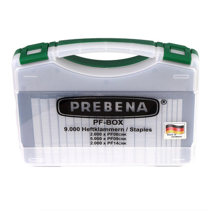 Prebena DNPF16 Agrafeuse pneumatique  + PF-BOX 9.000 Agrafes 