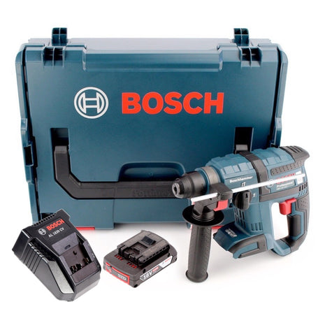 Bosch GBH 18 V-EC brushless Bohrhammer Professional SDS-Plus in L-Boxx + AL 1820 CV Schnellladegerät + 1 x GBA 2 Ah Akku - Toolbrothers