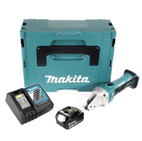 Makita DJS 101 RM1J Akku Blechschere 18V + 1x Akku 4,0Ah + Ladegerät + Makpac - Toolbrothers