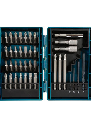 Makita 38-teiliges Bit und Bohrer Set im praktischen Kunststoffkoffer ( B‐54106 ) - Toolbrothers