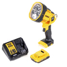 DeWalt DCL 043 Akku LED Lampe 18 V 1000 lm + 1x Akku 2,0 Ah + Ladegerät - Toolbrothers