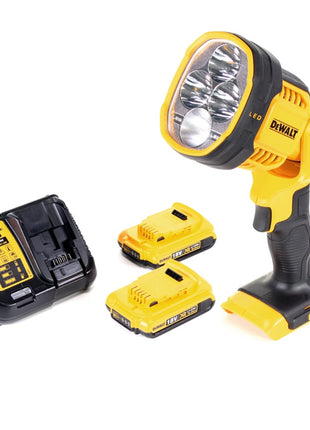 DeWalt DCL 043 Akku LED Lampe 18 V 1000 lm + 2x Akku 2,0 Ah + Ladegerät - Toolbrothers