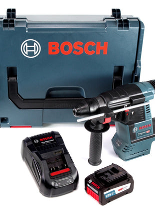 Bosch GBH 18 V-26 Akku Bohrhammer 18V SDS-Plus + Staubabsaugung + 1x Akku 6,3Ah Eneracer + Ladegerät + L-Boxx - Toolbrothers