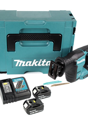 Makita DJR 188 RMJ Akku Reciprosäge 18 V Brushless Säbelsäge im Makpac + 2x 4,0 Ah Akku + Ladegerät - Toolbrothers