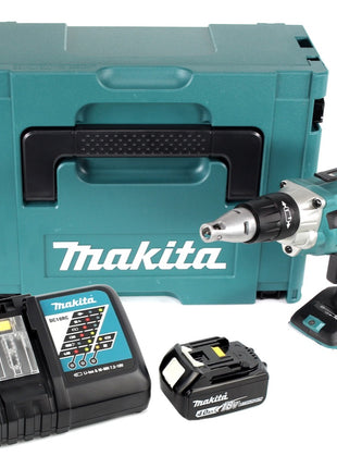 Makita DFS 250 RM1J Akku Trockenbauschrauber 18 V Brushless + 1x Akku 4,0 Ah + Ladegerät + Makpac - Toolbrothers