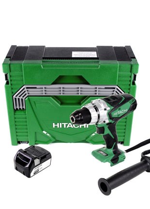 Hitachi DS 18 DSDL 18 V Akku Bohrschrauber im Koffer + 1x Hitachi BSL 1840 18 V 4,0 Ah / 4000 mAh Li-Ion Akku - Toolbrothers