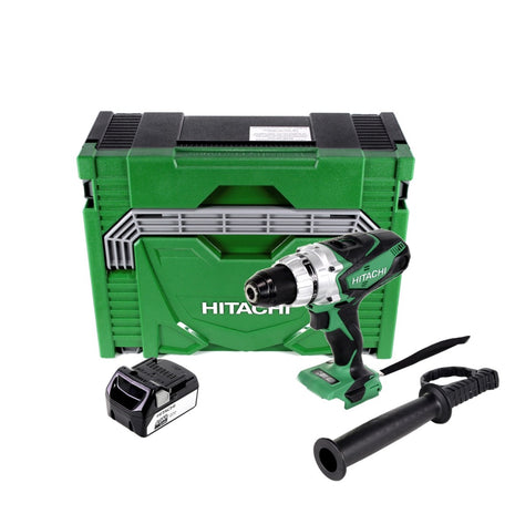 Hitachi DS 18 DSDL 18 V Akku Bohrschrauber im Koffer + 1x Hitachi BSL 1840 18 V 4,0 Ah / 4000 mAh Li-Ion Akku - Toolbrothers