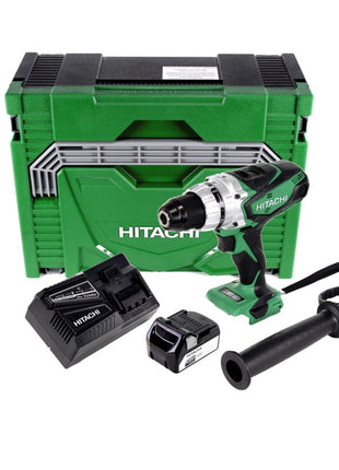 Hitachi DS 18 DSDL 18 V Akku Bohrschrauber im Koffer + 1x Hitachi BSL 1840 18 V 4,0 Ah / 4000 mAh Li-Ion Akku + Hitachi UC 18YFSL Akku Ladegerät - Toolbrothers