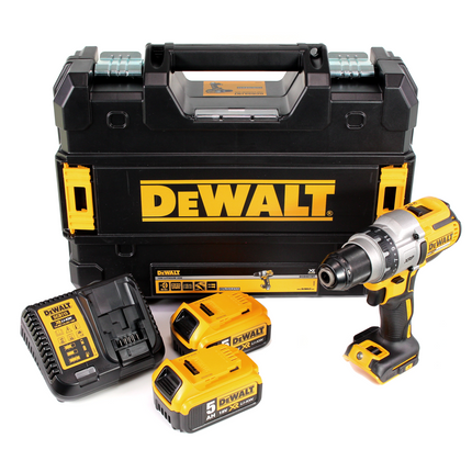 DeWalt DCD 991 P2 Akku Bohrschrauber 18V 95Nm Brushless + 2x Akku 5,0Ah + Ladegerät + TSTAK - Toolbrothers
