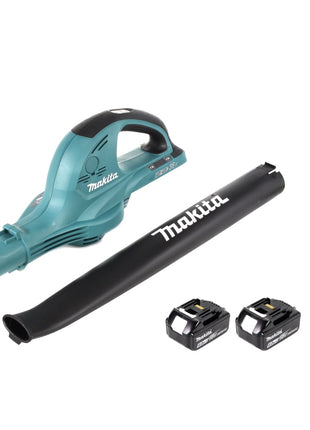 Makita DUB 361 2x 18 V / 36 V Akku Laubbläser Gebläse + 2x Makita BL 1860 6 Ah / 6000 mAh Akku - Toolbrothers