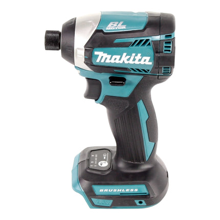 Makita DTD 154 SFJ-R Clé à choc sans fil 18V 1/4'' 175Nm Brushless + 2x batterie 3,0 Ah + chargeur + RHINO