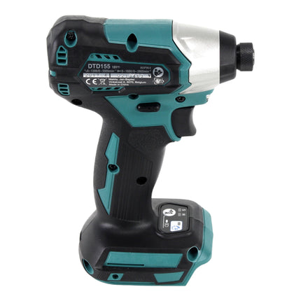 Makita DTD 155 SF1J-R Clé à choc sans fil 18V 140Nm Brushless + 1x batterie 3,0 Ah + chargeur + RHINO