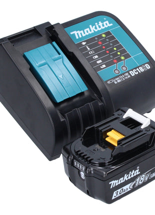 Makita DHP 484 SF1JB-R perceuse à percussion sans fil 18 V 54 Nm sans balais noir + 1x batterie 3,0 Ah + chargeur + RHINO