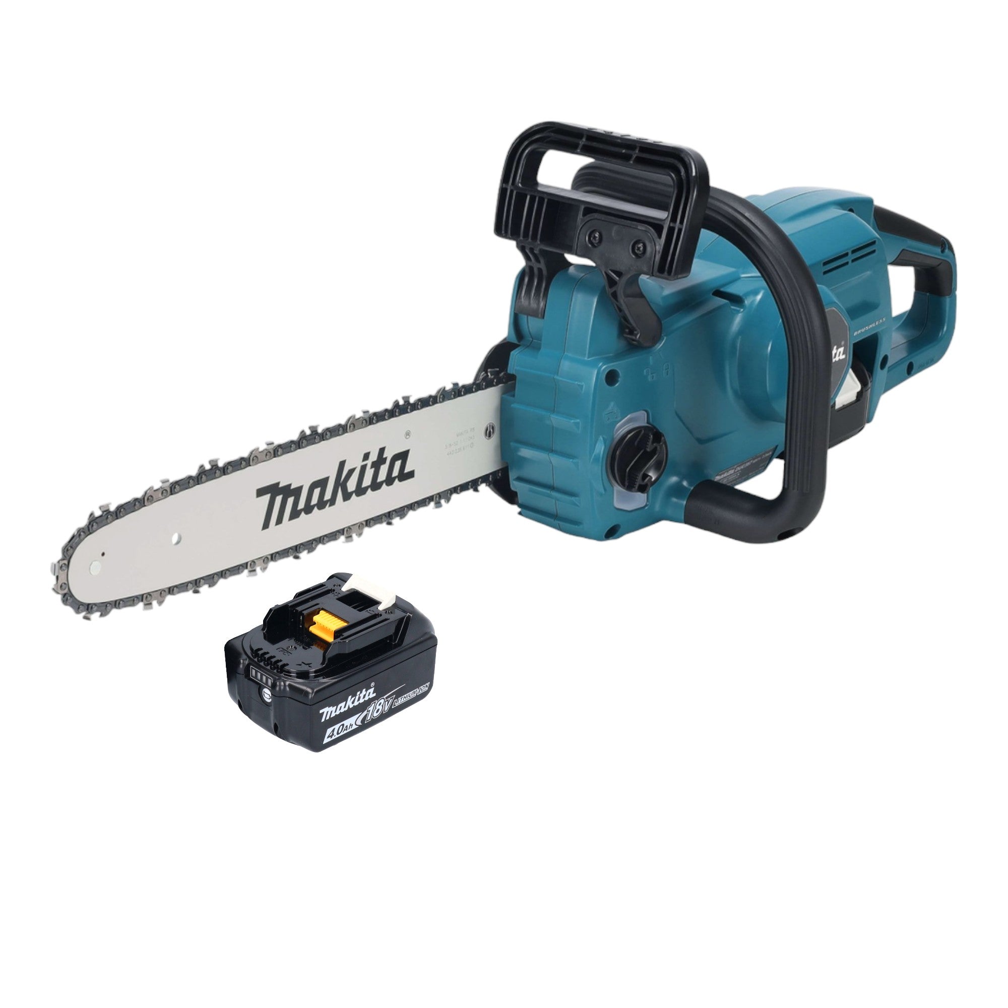 Makita DUC 357 MX3 Akku Kettensaege 18 V 35 cm Brushless 1x Akku 4 0 Ah ohne Ladegeraet 0 - toolbrothers