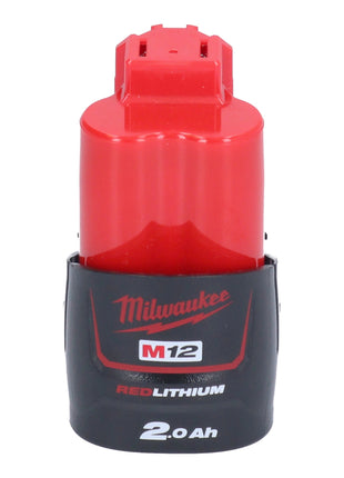 Coupe-tube en acier inoxydable sur batterie Milwaukee M12 PCSS-201C 12 V 12 - 28 mm + 1x batterie 2,0 Ah + étui - sans chargeur