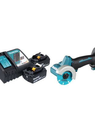 Makita DMC 300 RT Meuleuse d'angle sans fil 18 V 76 mm Brushless + 2x batterie 5,0 Ah + chargeur