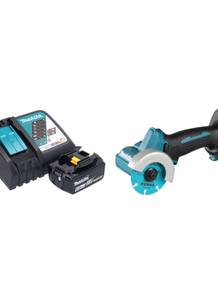 Makita DMC 300 RG1 Meuleuse d'angle sans fil 18 V 76 mm Brushless + 1x batterie 6,0 Ah + chargeur