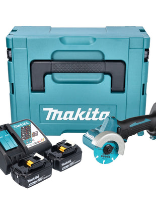 Makita DMC 300 RMJ akumulatorowa szlifierka kątowa 18 V 76 mm bezszczotkowa + 2x akumulator 4,0 Ah + ładowarka + Makpac