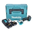 Makita DMC 300 RTJ Meuleuse d'angle sans fil 18 V 76 mm Brushless + 2x batterie 5,0 Ah + chargeur + Makpac