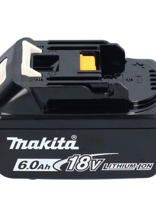 Amoladora angular a batería Makita DMC 300 G1J 18 V 76 mm sin escobillas + 1x batería 6,0 Ah + Makpac - sin cargador