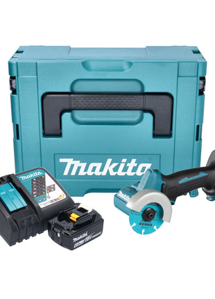 Makita DMC 300 RG1J Meuleuse d'angle sans fil 18 V 76 mm Brushless + 1x batterie 6,0 Ah + chargeur + Makpac