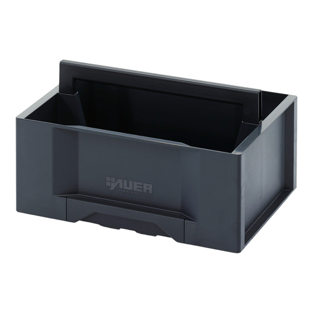 AUER Toolbox Basic mallette à outils 400 x 300 x 230 mm gris ( TB W 4316 F1 ) ouverte avec poignée de maintien