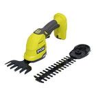 Ryobi RY18GSA-0 Tijeras para césped y arbustos con batería ONE+ de 18 V, espesor de corte 8 mm (5133005764) Solo - sin batería ni cargador