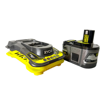 Ryobi RC18150-190 Kit de démarrage 18 V ONE+ 1 batterie Lithium+ haute énergie 9,0 Ah + chargeur rapide (5133004421)