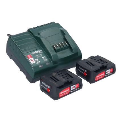 Metabo PowerMaxx CC 12 BL Meuleuse d'angle sans fil 12 V 76 mm ( 600348500 ) Brushless + 2x batterie 2,0 Ah + chargeur + metaBOX