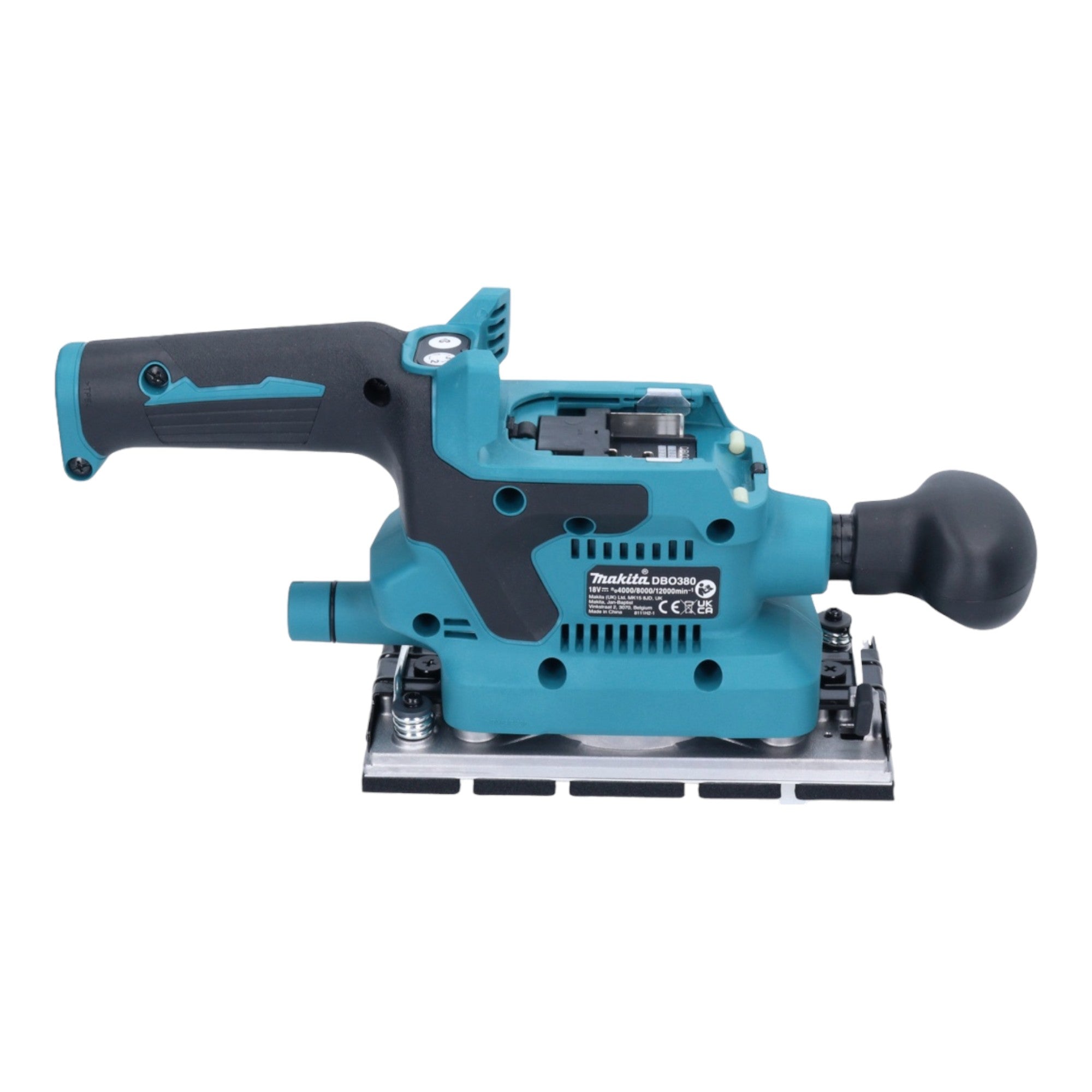Makita DBO 380 Z Akku Schwingschleifer 18 V 93 x 185 mm Brushless Solo ohne Akku ohne Ladegeraet 4 - toolbrothers
