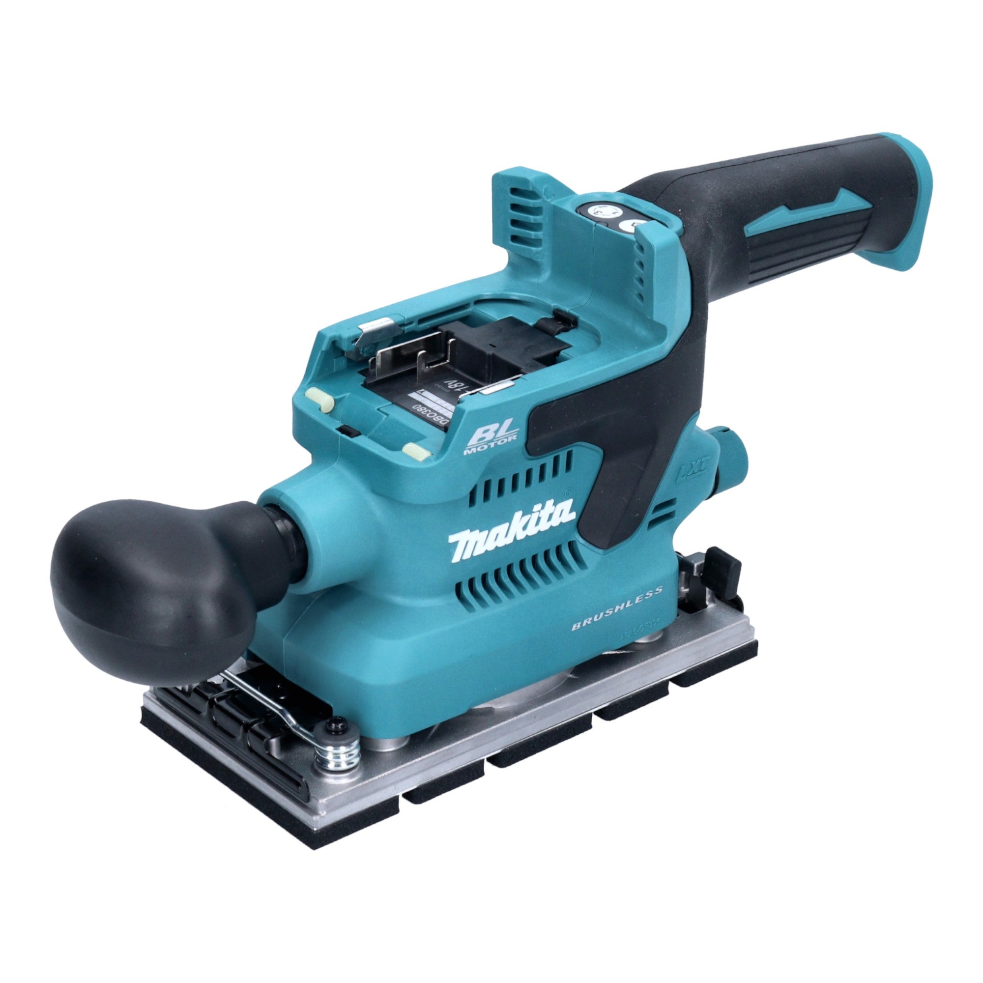 Makita DBO 380 Z Akku Schwingschleifer 18 V 93 x 185 mm Brushless Solo ohne Akku ohne Ladegeraet 0 - toolbrothers