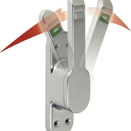 DENI Verrou de porte VARIO DIN gauche / droite argent anodisé ( 3000255656 )