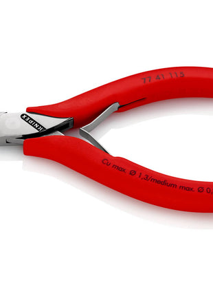 KNIPEX pince coupante latérale pour l'électronique longueur 115 mm forme 2 ( 4000810487 )