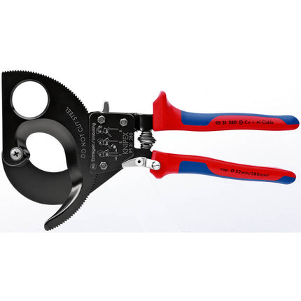 KNIPEX Cisaille à câbles  L. totale 280 mm max. 52 (380 mm²) mm ( 4000810929 )