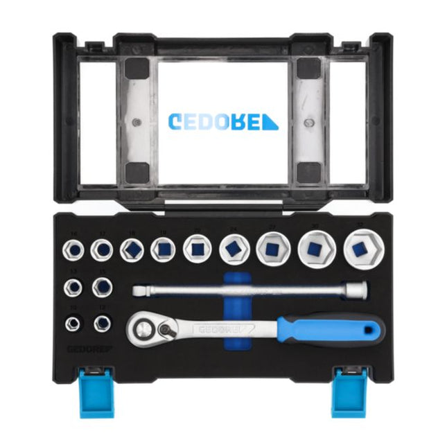GEDORE Jeu de clés à douille 19 DMU-20 15 pièces 1/2 po. ( 4000820533 )