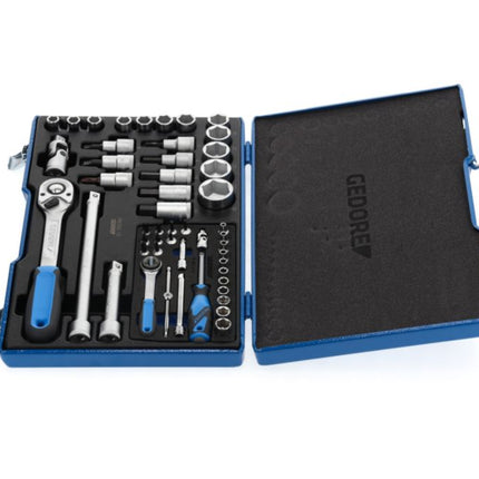 GEDORE Jeu de clés à douille 19 V20U-10 50 pièces 1/4 + 1/2 po. ( 4000820550 )