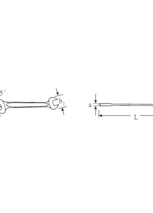 STAHLWILLE Clé à fourche MOTOR 10 8 x 9 mm longueur 140 mm ( 4000826145 )