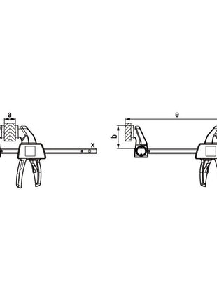 BESSEY Abrazadera de una mano EZ tramo 300 mm (4000831642)