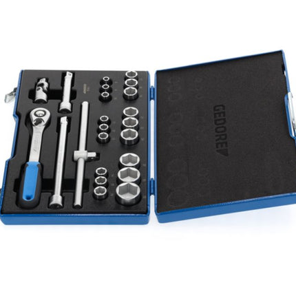 GEDORE Jeu de clés à douille 19 EMU-20 23 pièces 1/2 po. ( 4000880494 )