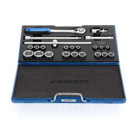 GEDORE Jeu de clés à douille 19 EMU-20 23 pièces 1/2 po. ( 4000880494 )