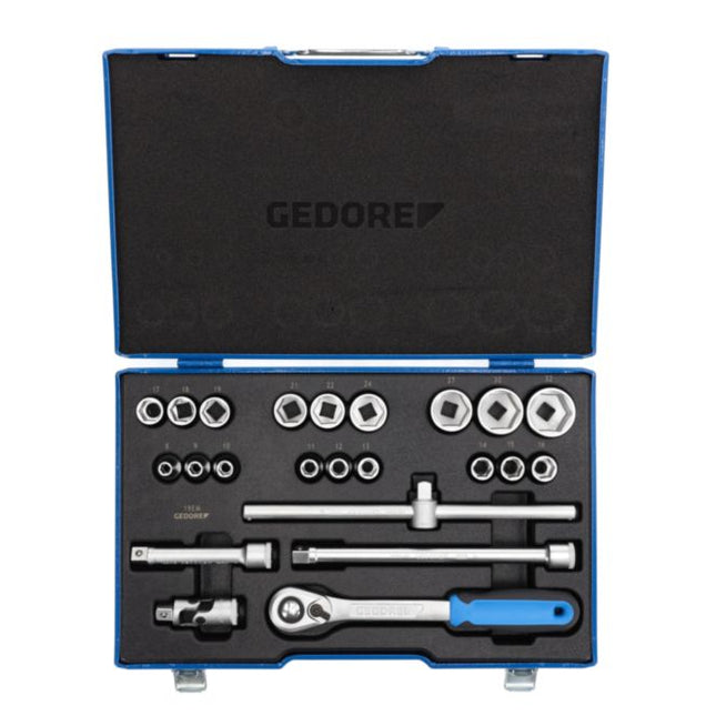 GEDORE Jeu de clés à douille 19 EMU-20 23 pièces 1/2 po. ( 4000880494 )