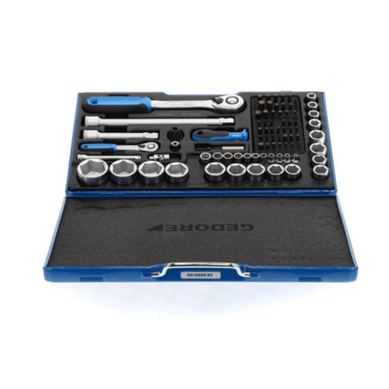 GEDORE Jeu de clés à douille 19 V20U-20 81 pièces 1/4 + 1/2 po. ( 4000880519 )
