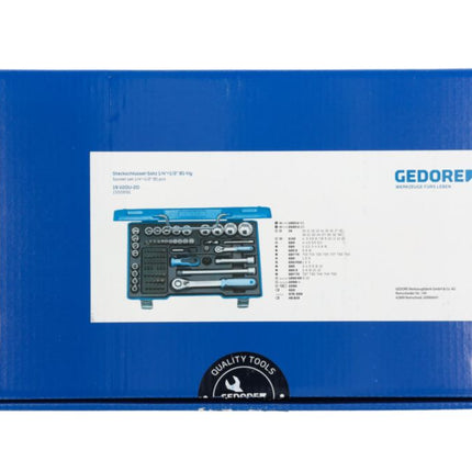 GEDORE Jeu de clés à douille 19 V20U-20 81 pièces 1/4 + 1/2 po. ( 4000880519 )
