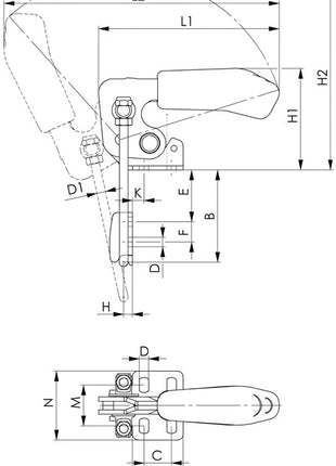 Tendeur de fermeture AMF n° 6848V taille 3 ( 4123683300 )