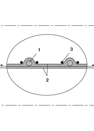 Manguera aspiración y soplado NORRES SIL 391 DOS Ø interior 57 mm (4501400663)