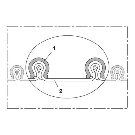 NORRES Absaug- und Gebläseschlauch CP VITON® 459 EC Innen-Ø 225 mm ( 4501401311 )